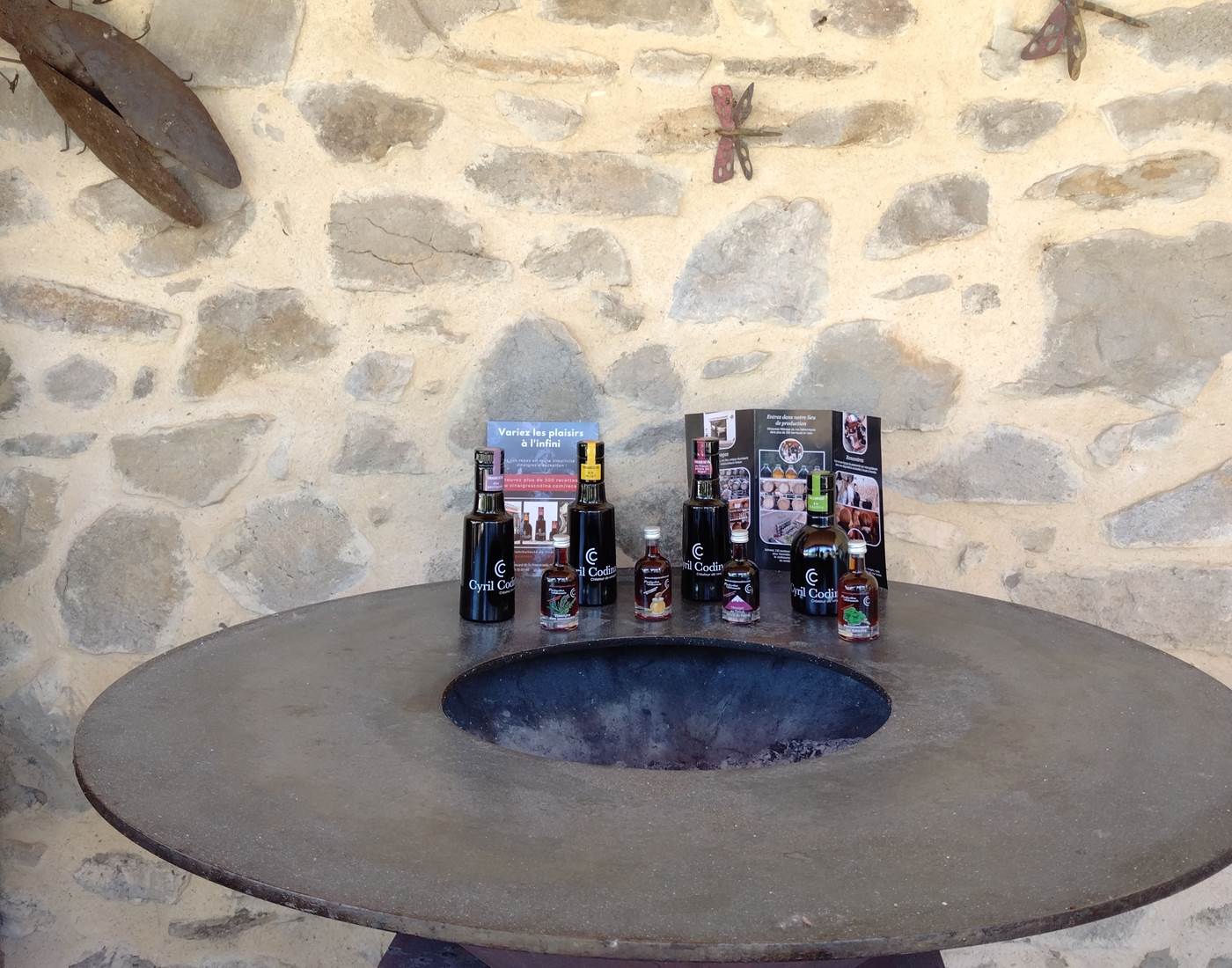 Vinaigre Cyril Codina à la table d'hôtes de Le Coq du Nord-Mailhac