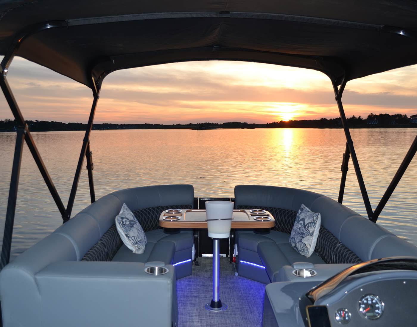 Coucher de soleil à bord du Riec'h