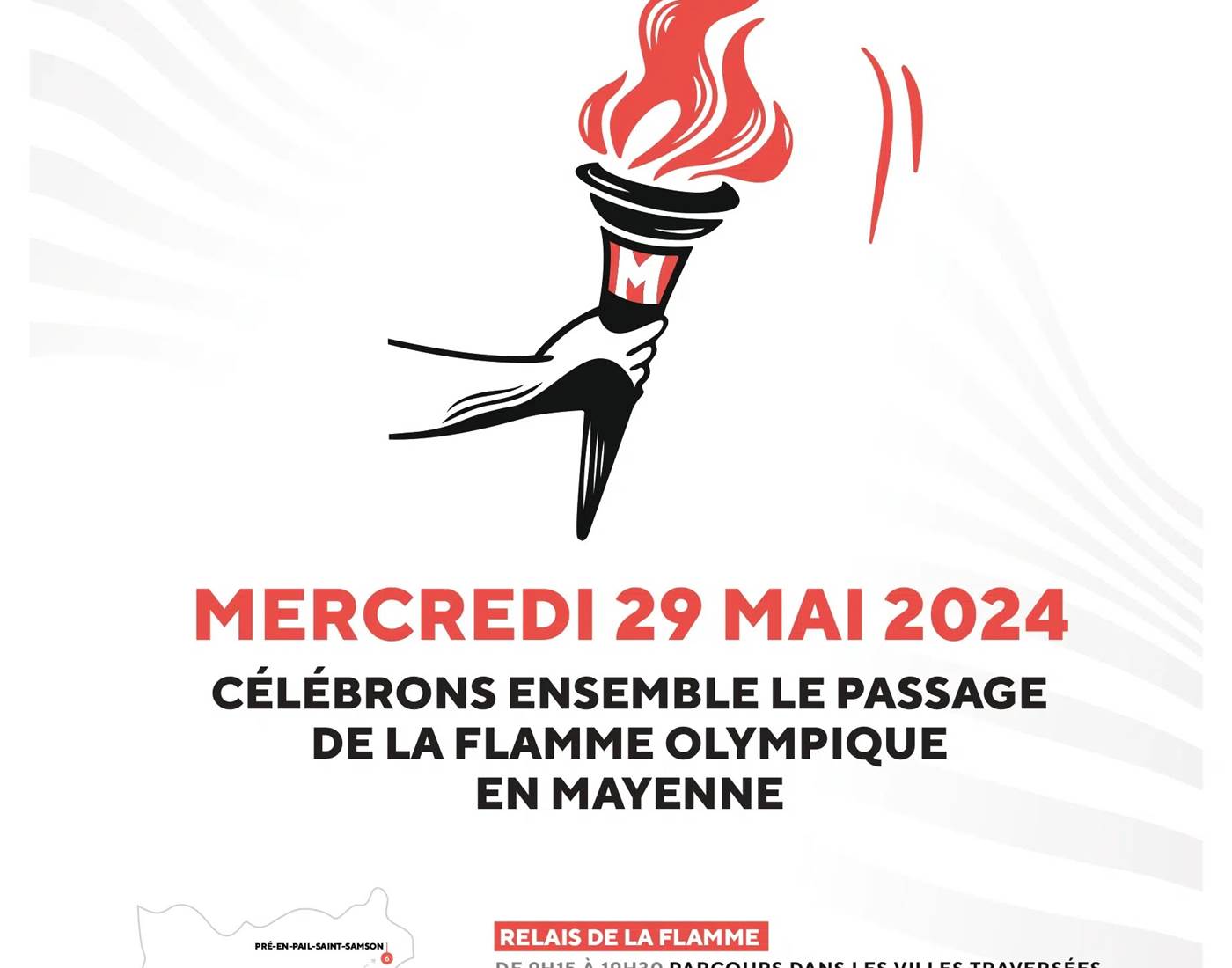 La Flamme Olympique en Mayenne