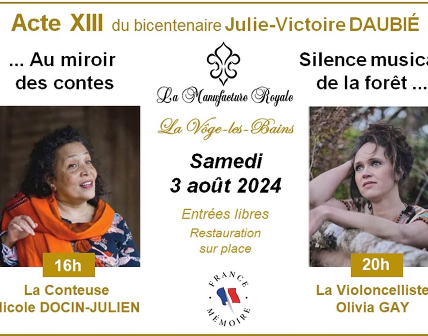 Contes et concert à la Manufacture Royale de Bains