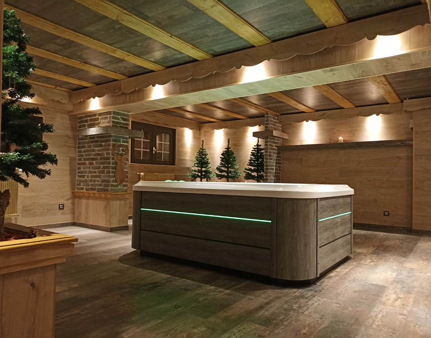 Notre nouveau spa privatif 2pers Hôtel Restaurant La Sapinière  Pied des Pistes Saint Lary Soulan Hautes Pyrénées (65)