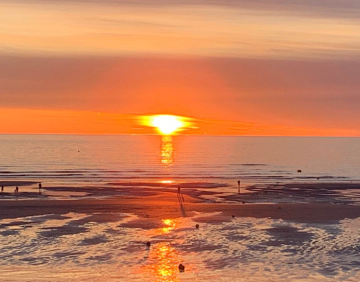 Coucher du soleil....en feu