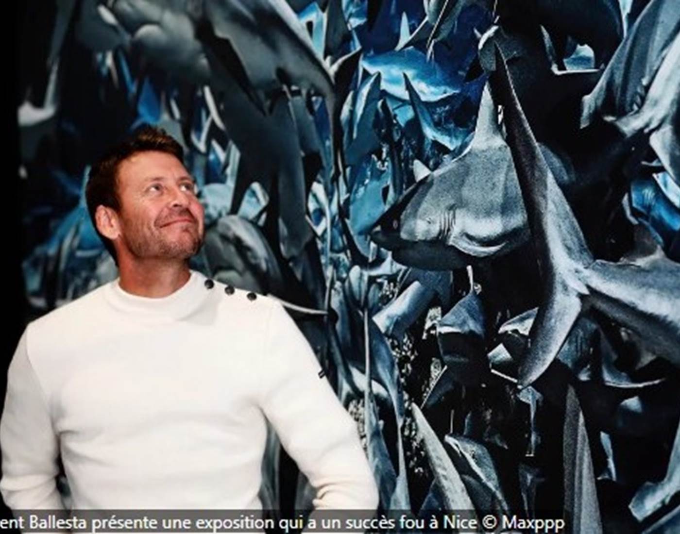 Laurent Ballesta présente l'exposition "Mers et Mystère" à NIce, crédit photo Maxppp