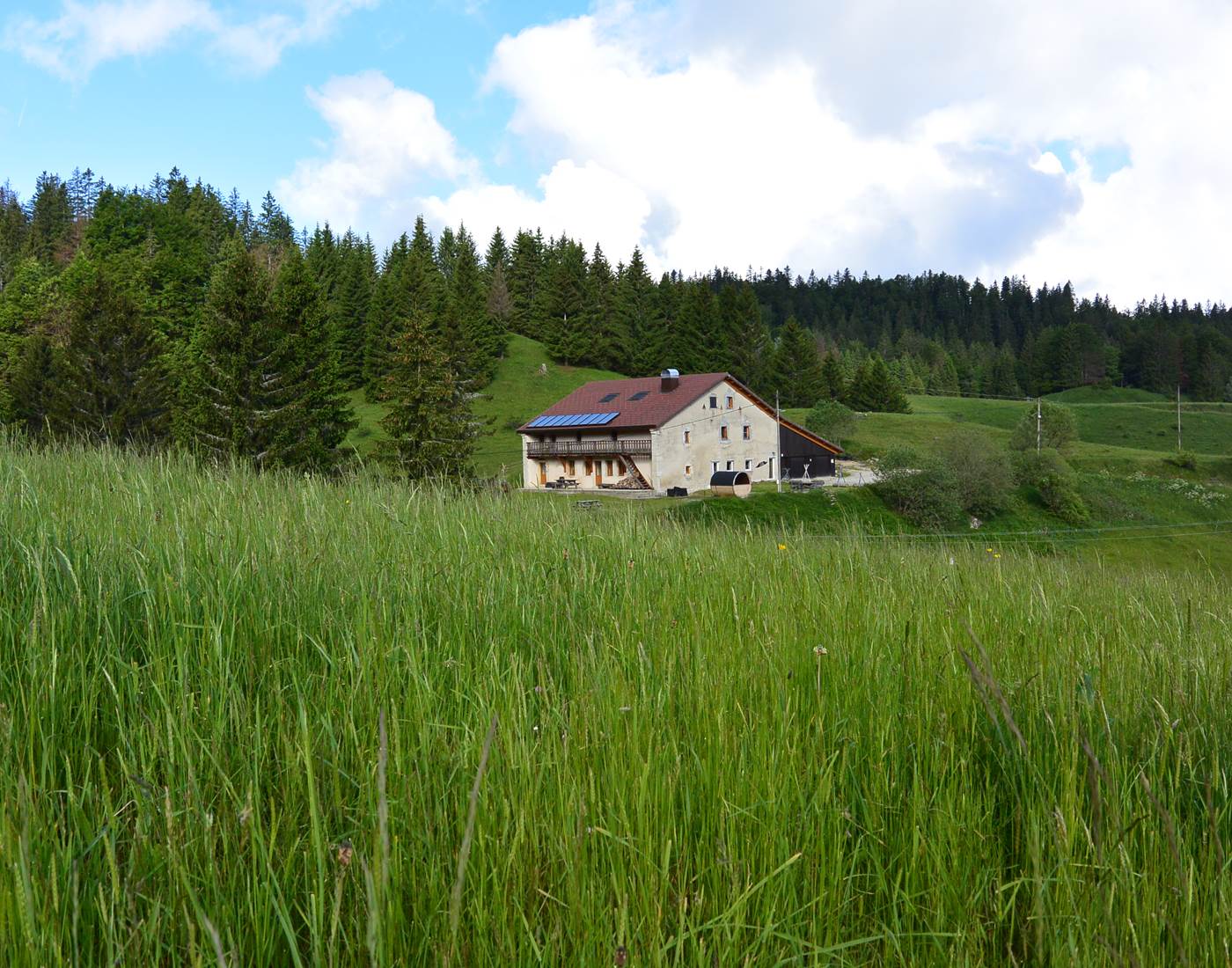 Gîtes Tré le Grenier - Les Moussières - Vue depuis les champs
