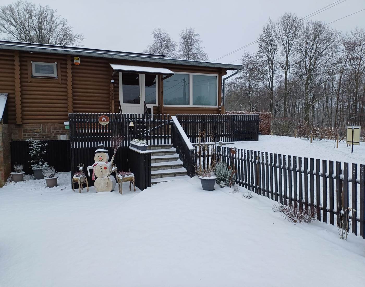 Notre gête sous la neige