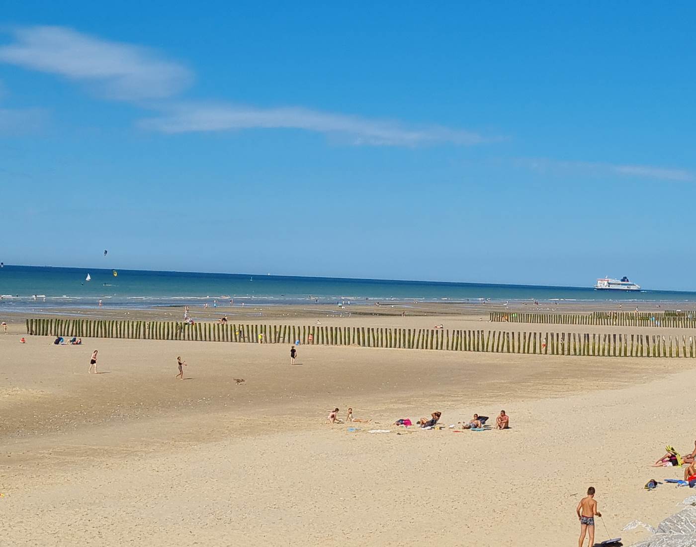 Plage de Sangatte à quelques mètres
