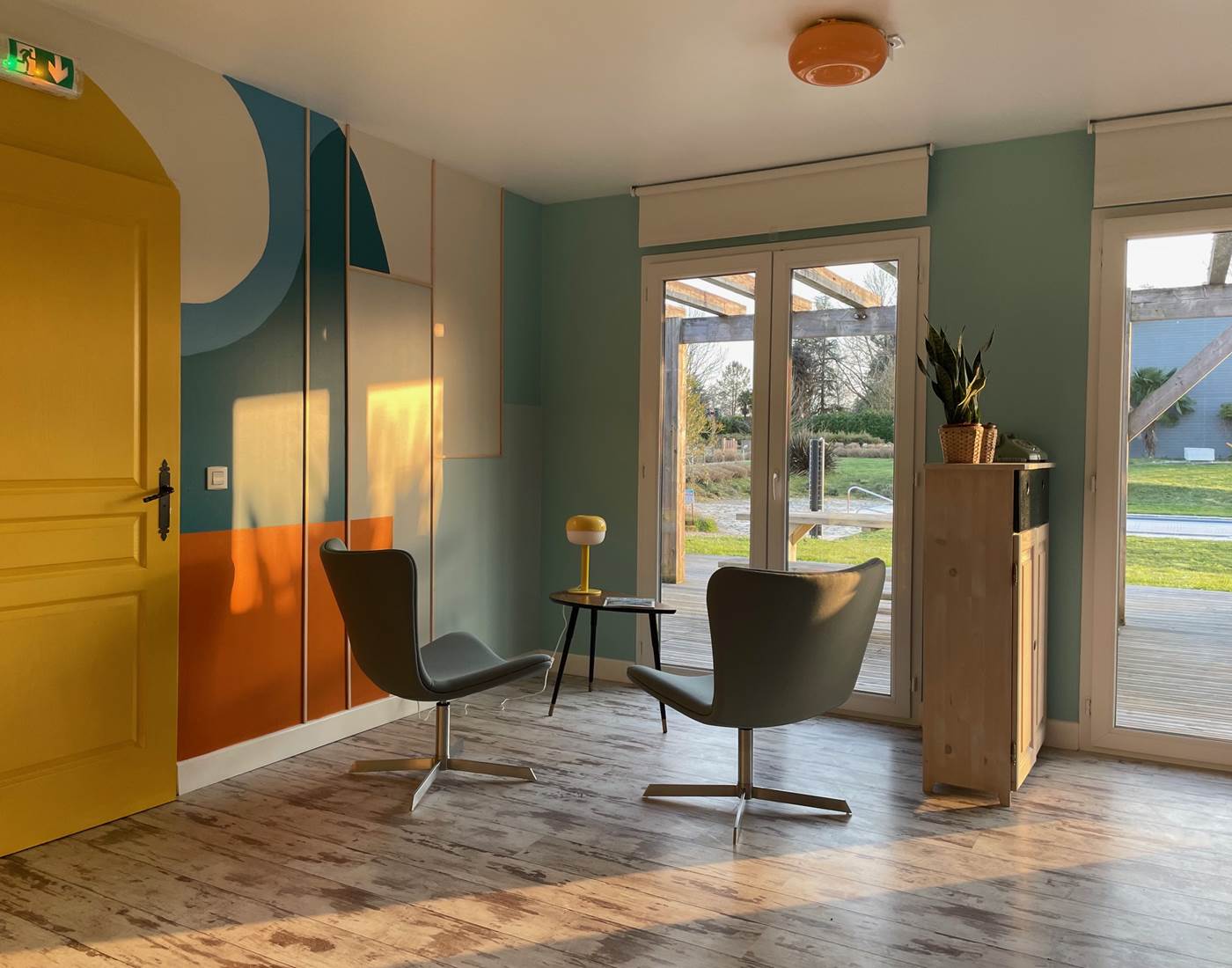 Poolhouse intérieur