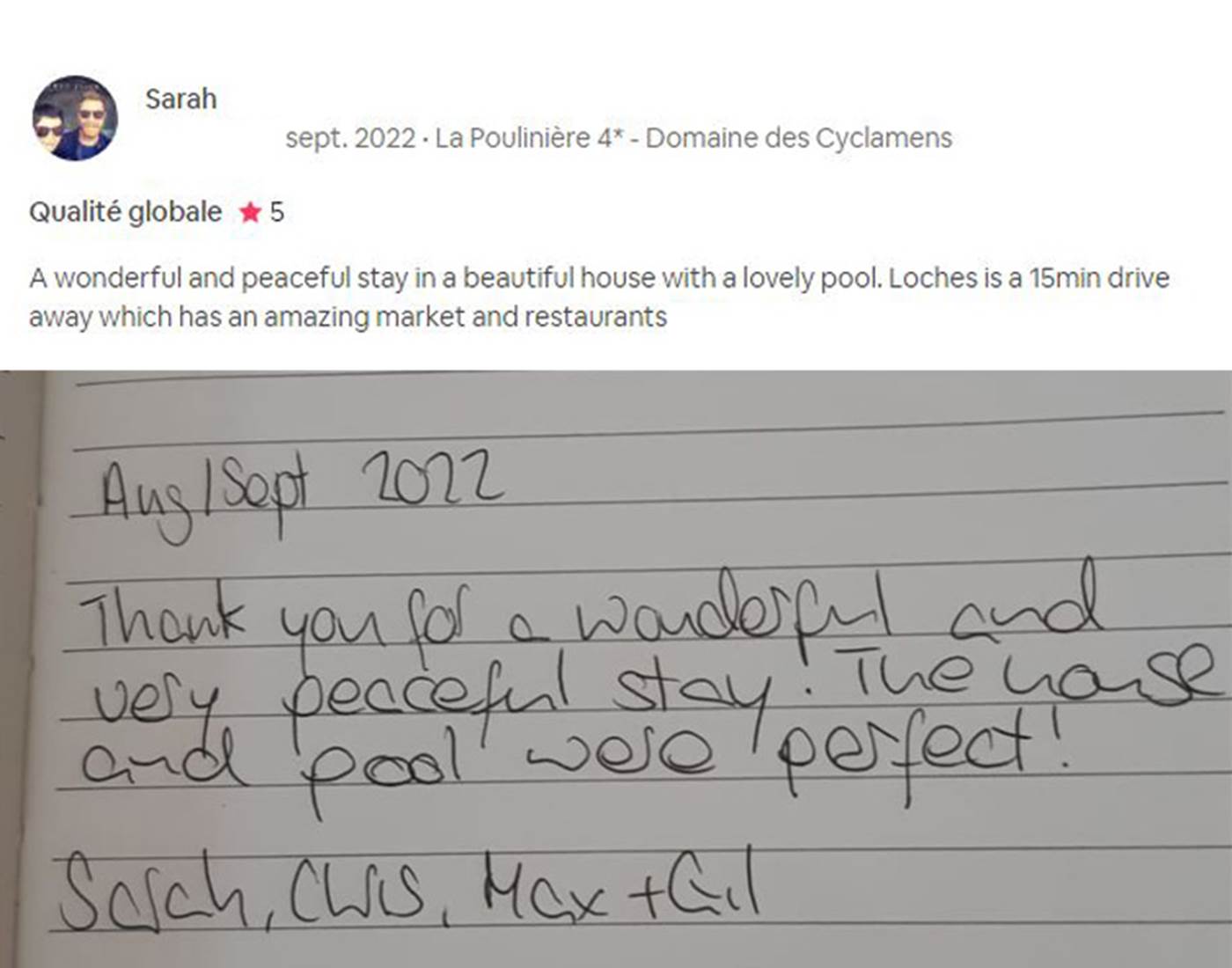 Avis Domaine des Cyclamens 2022