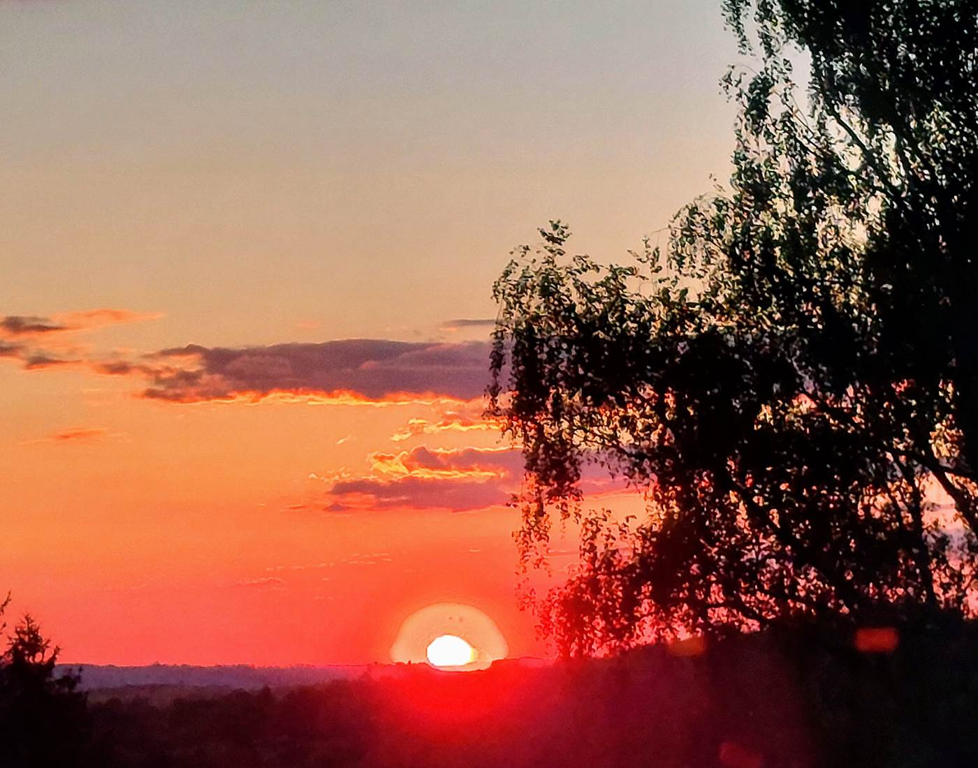 couché de soleil Le Ranch des Lacs Maison d'hôtes 87120
