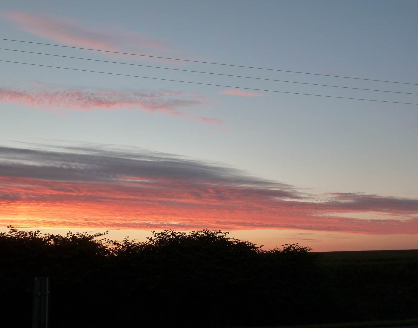 Coucher de soleil à Bonavis