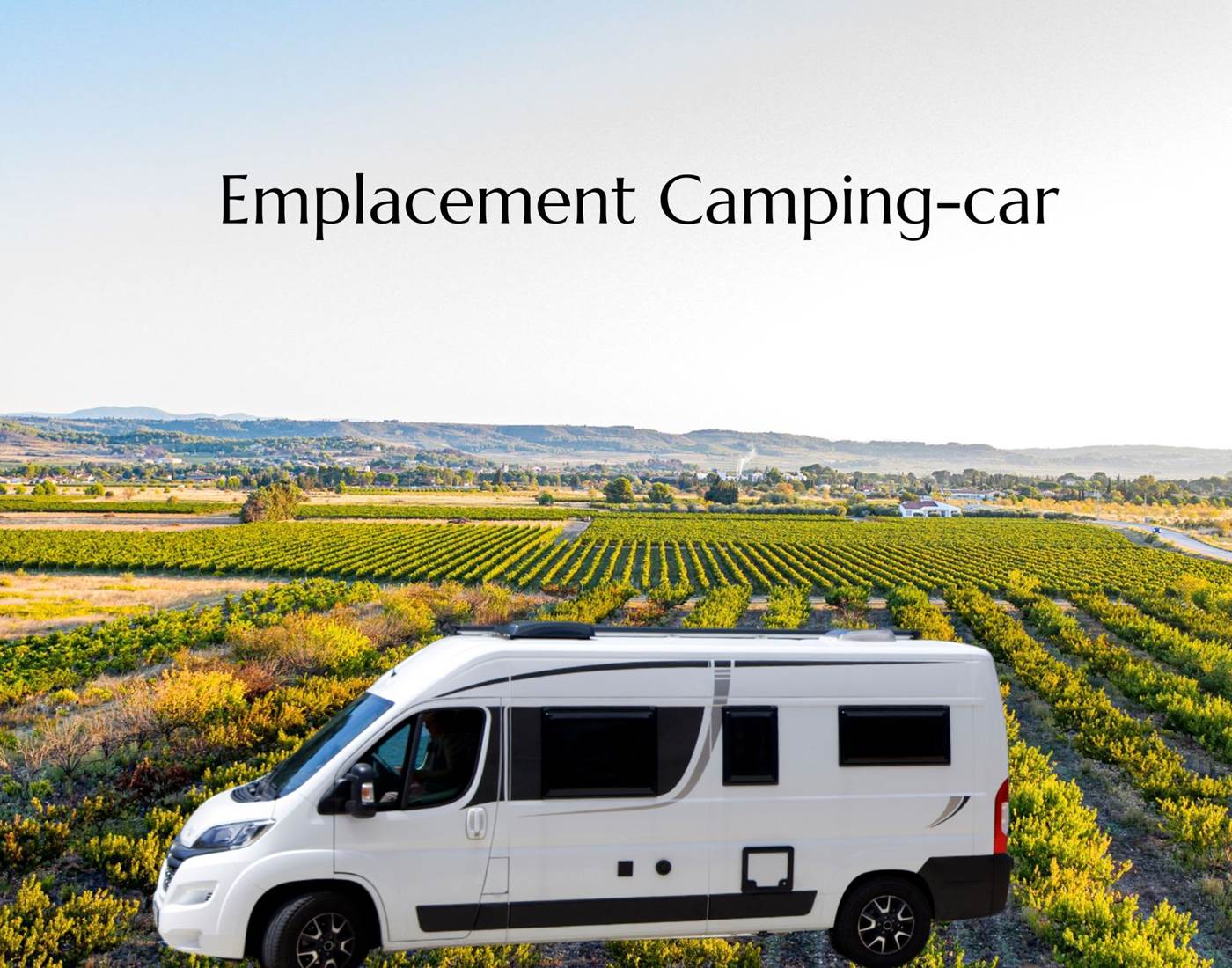 Accueil camping car à la Propriété