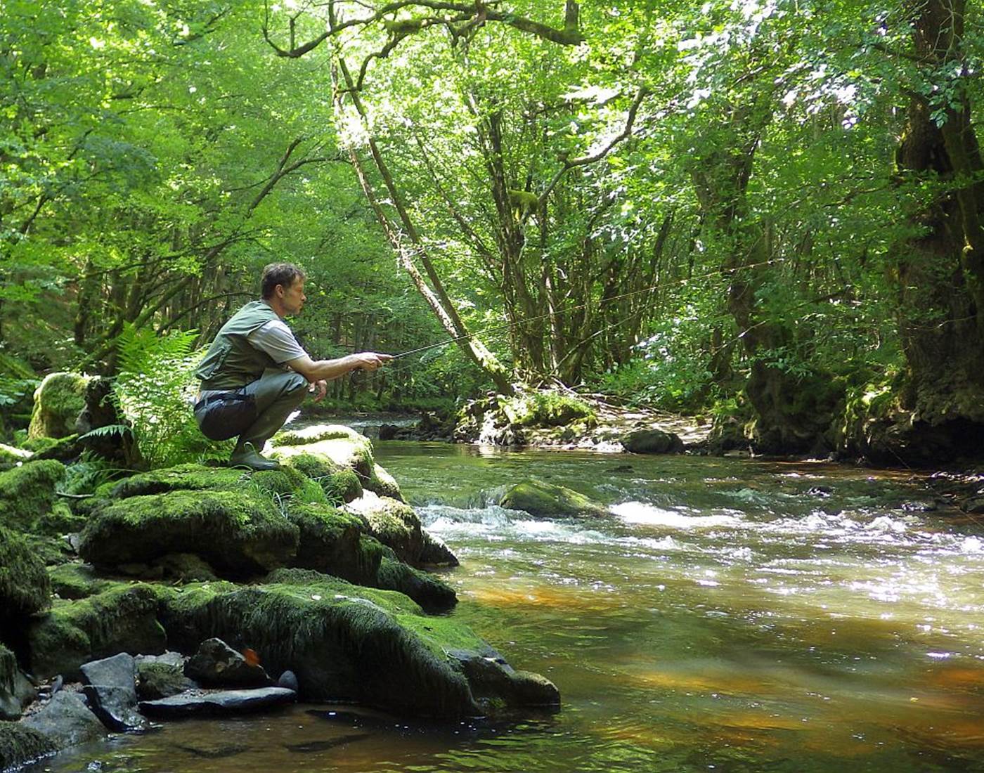 Pêche à la mouche sur la Triouzoune