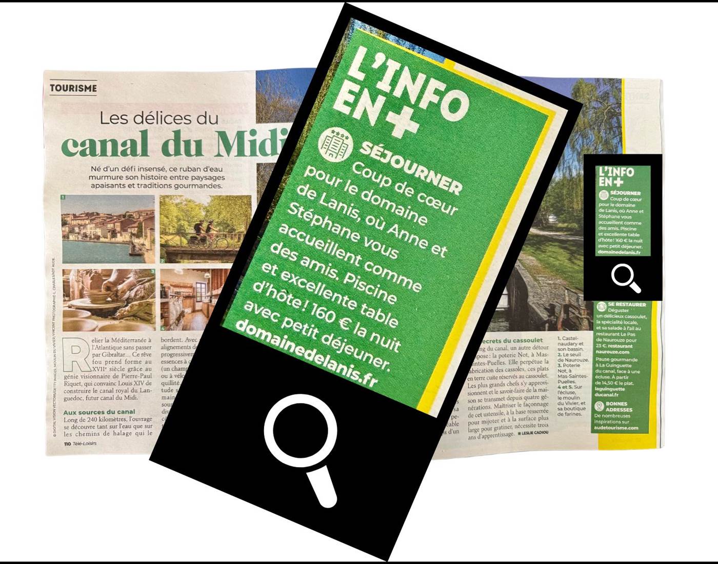 Article Télé Loisirs - Canal du Midi