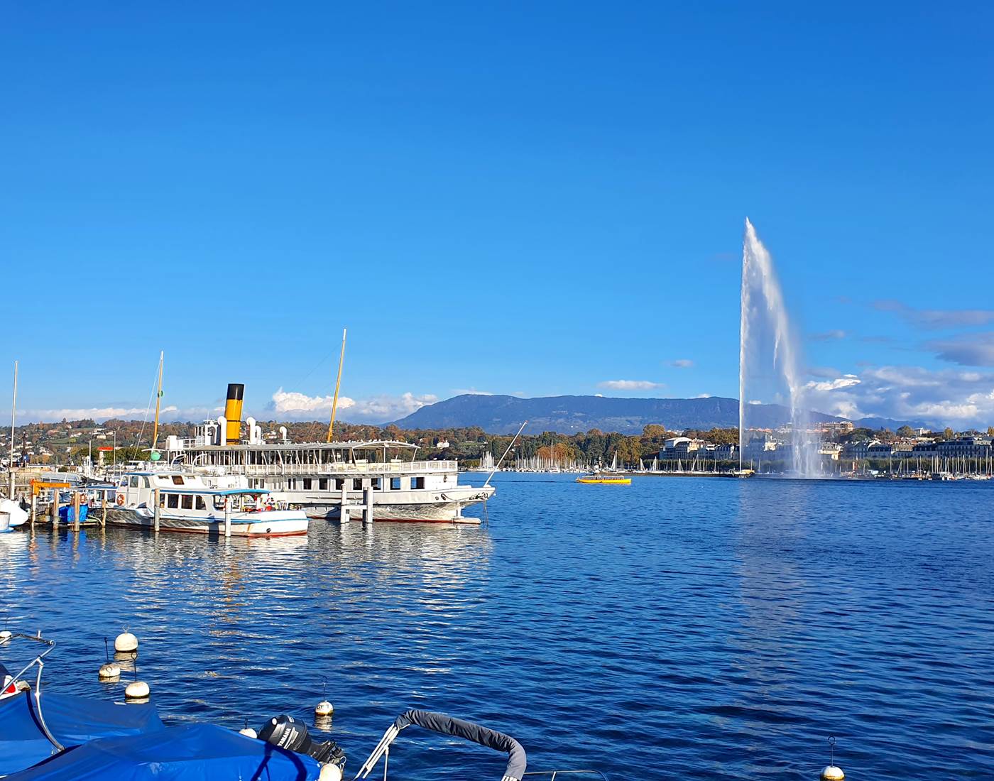 Geneve et son jet d'eau