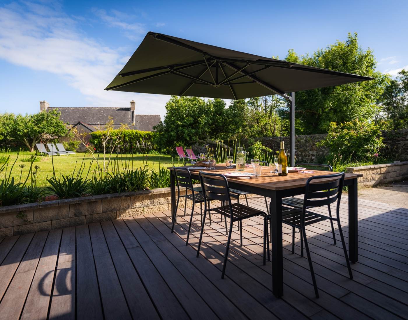 Le repas sur la terrasse