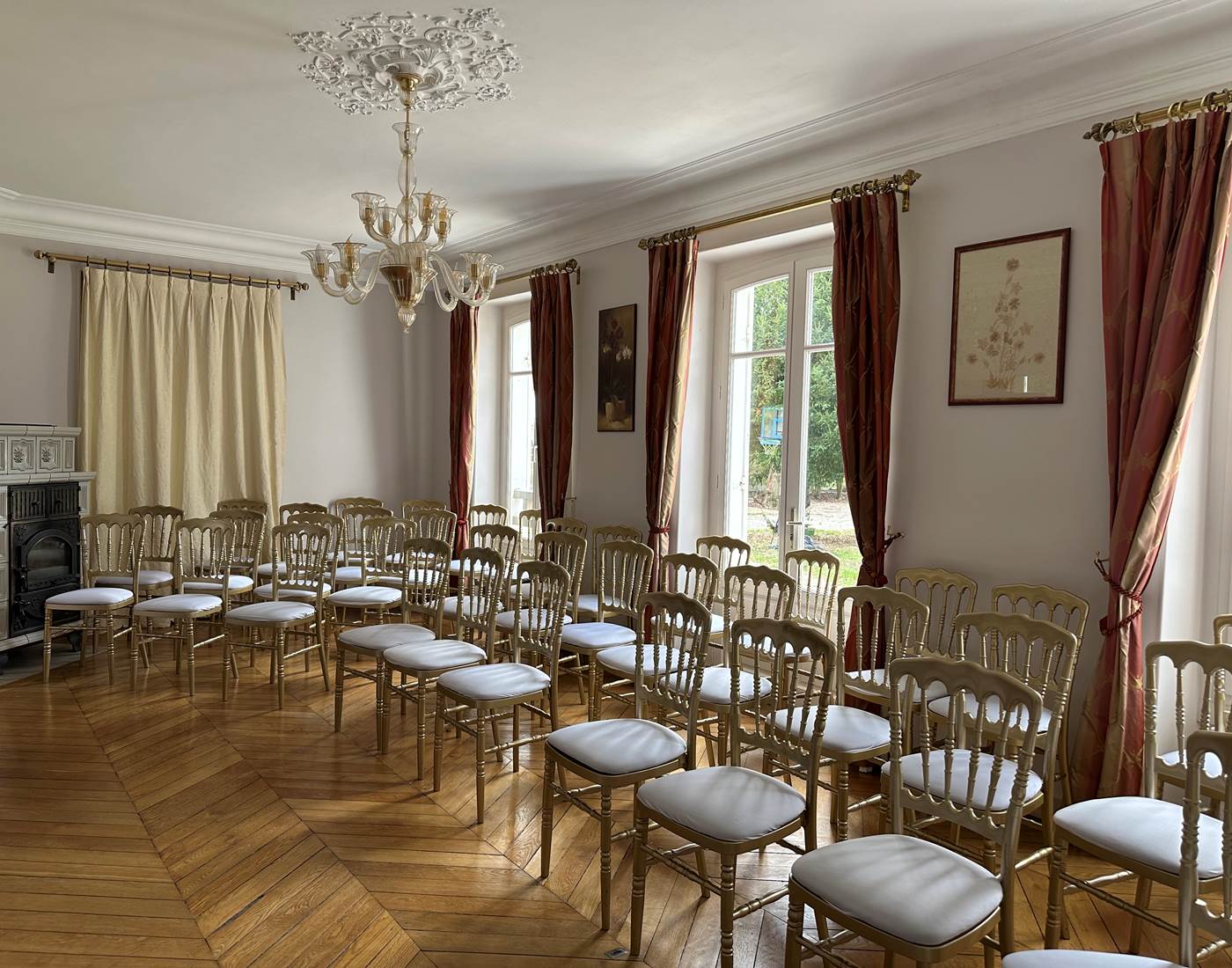 Salle séquoia, configuration théâtre