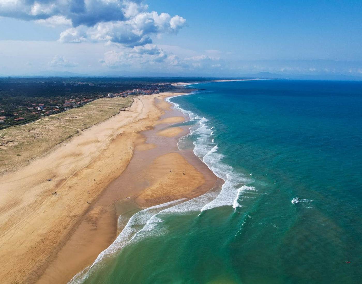 La côte landaise vue du ciel-page