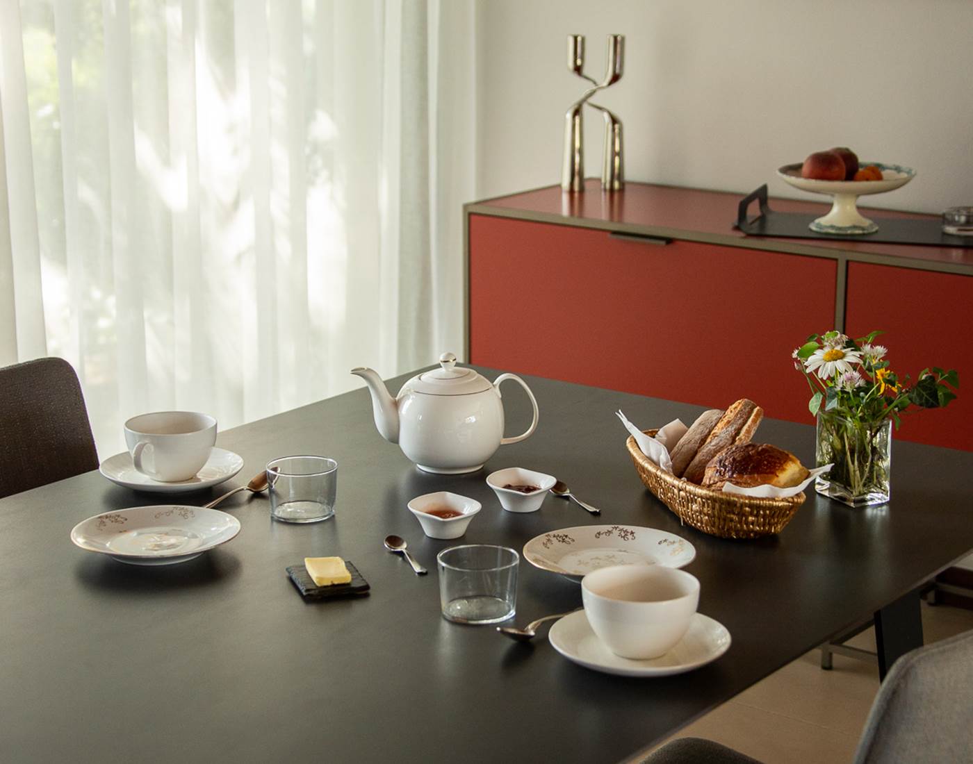 La table du petit-déjeuner