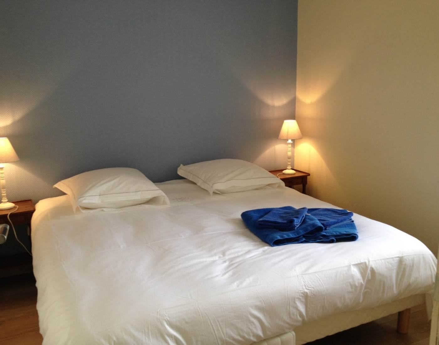 Chambre Bleue en lit double