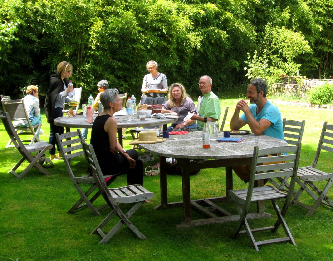 Repas à l'extérieur par beau temps