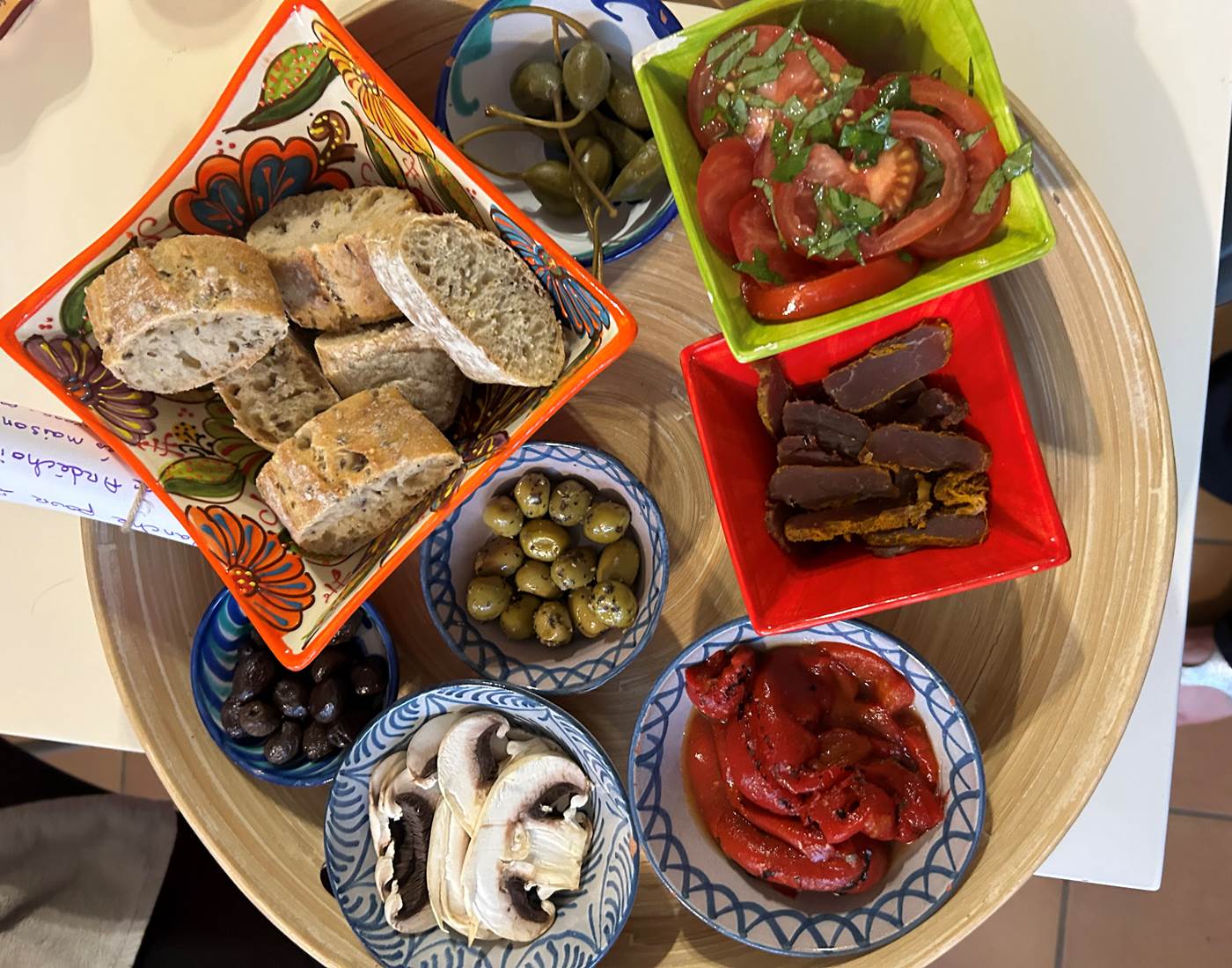 Les accompagnements de la planche charcuterie