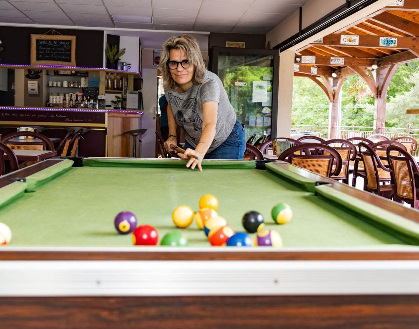 Laurence au billard