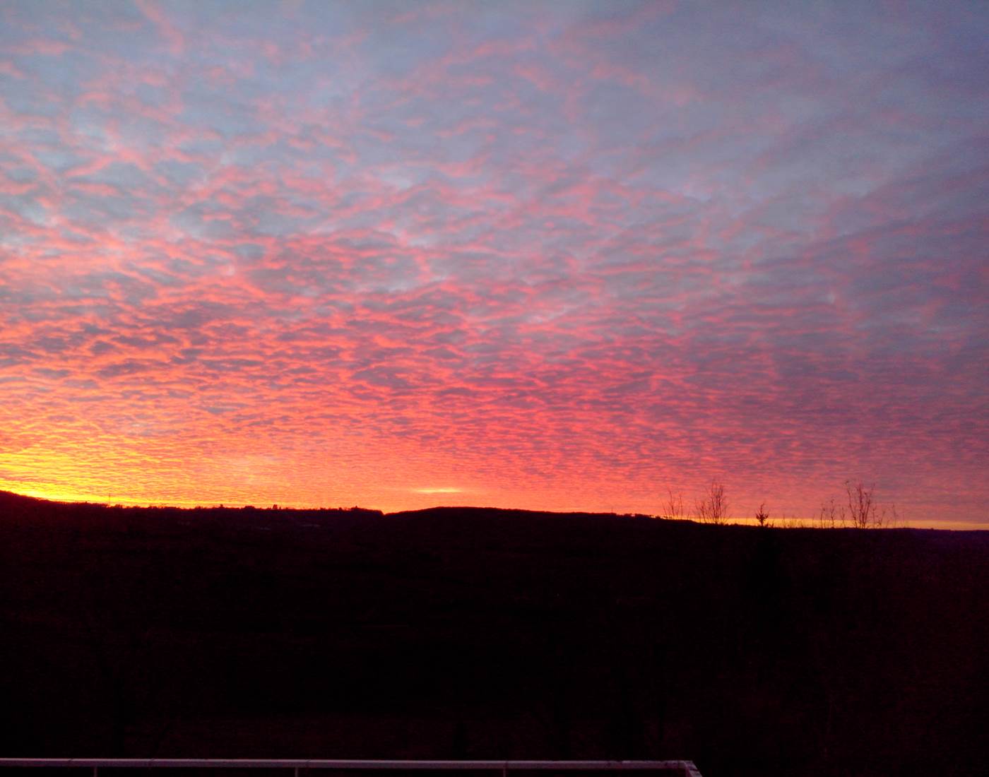 Villa Ric, coucher du soleil sur la vallée de la Dordogne