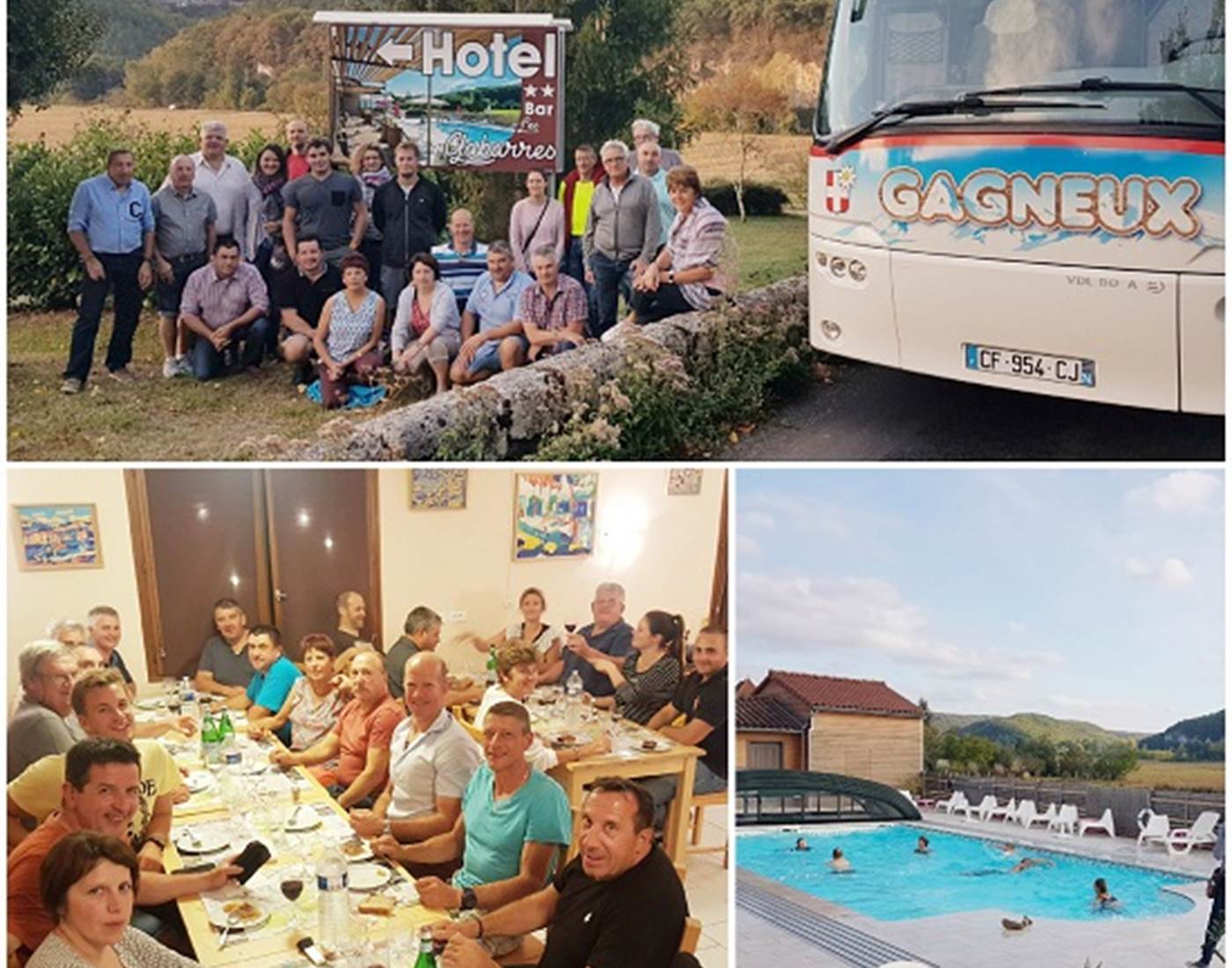 Retrouvailles entre Pompiers de Châtel et de Cajarc