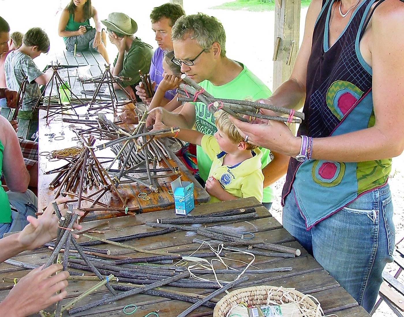 atelier petite groupe, construction étoile