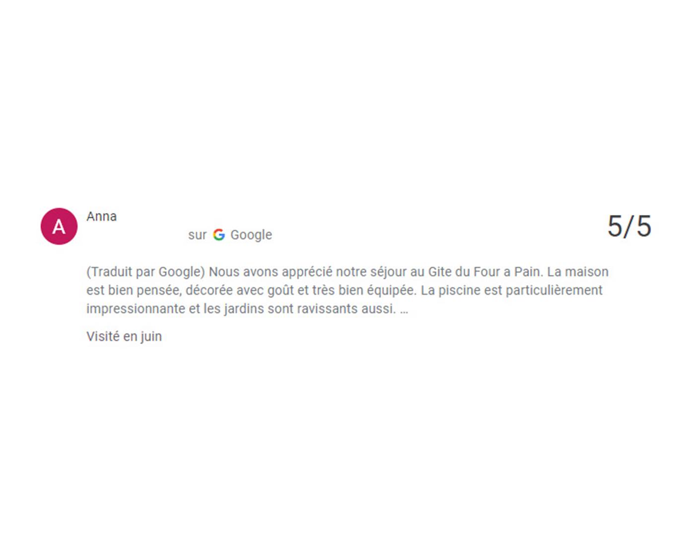 Avis Domaine des Cyclamens 2022