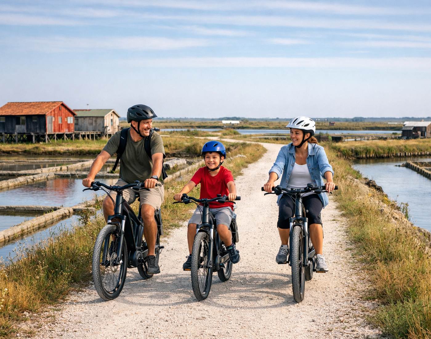 Balade à balade à vélo au Port Paradis depuis la chambre d'hôtes Maison Garesché