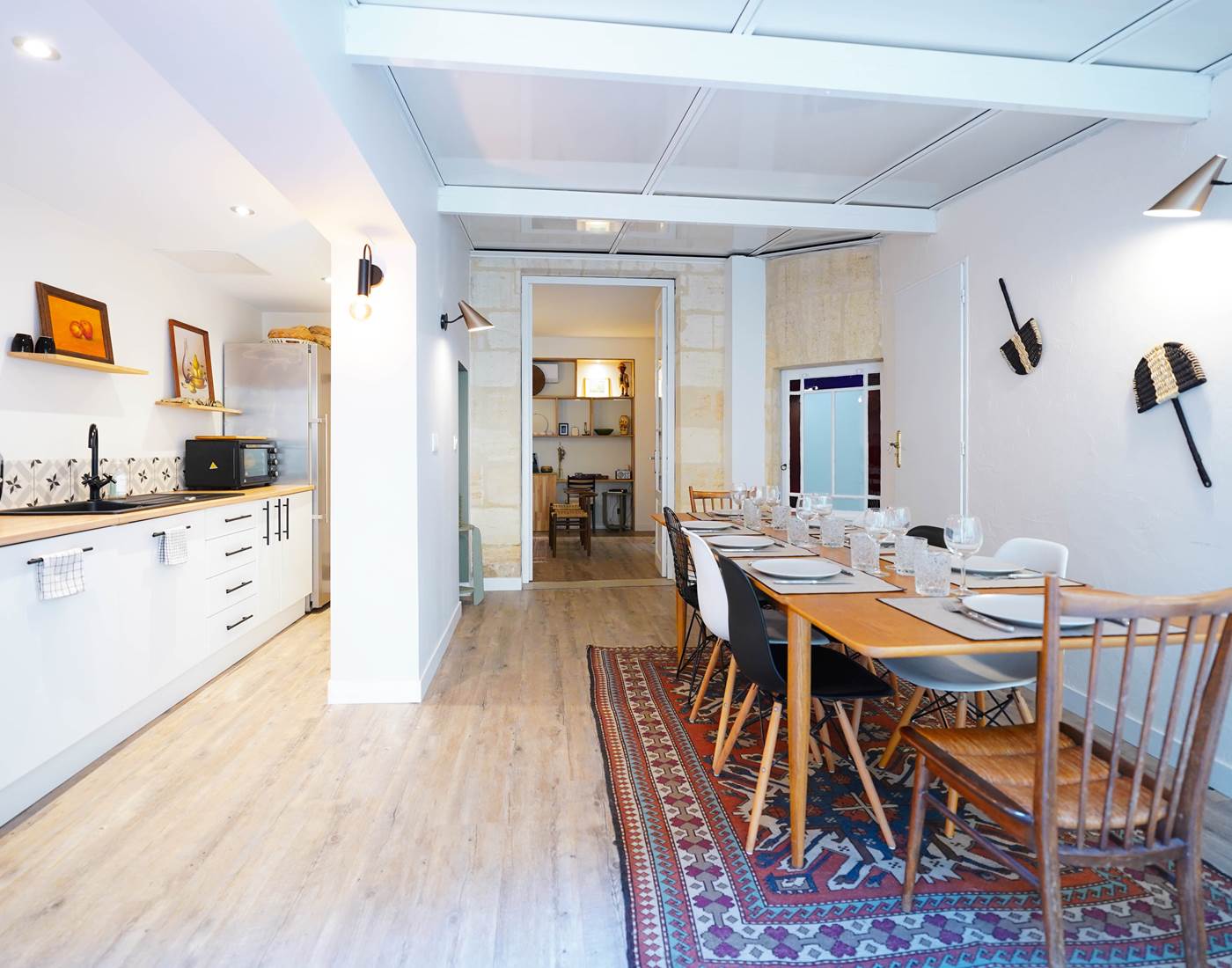 La cuisine et la salle à manger