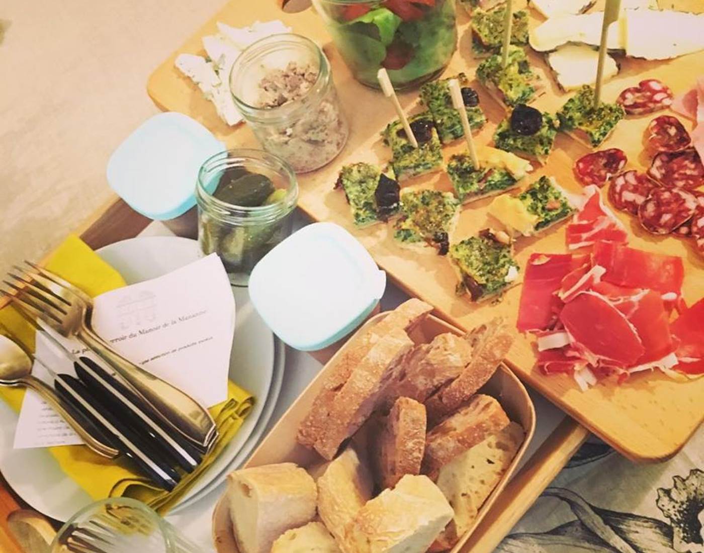 Planche de produits locaux