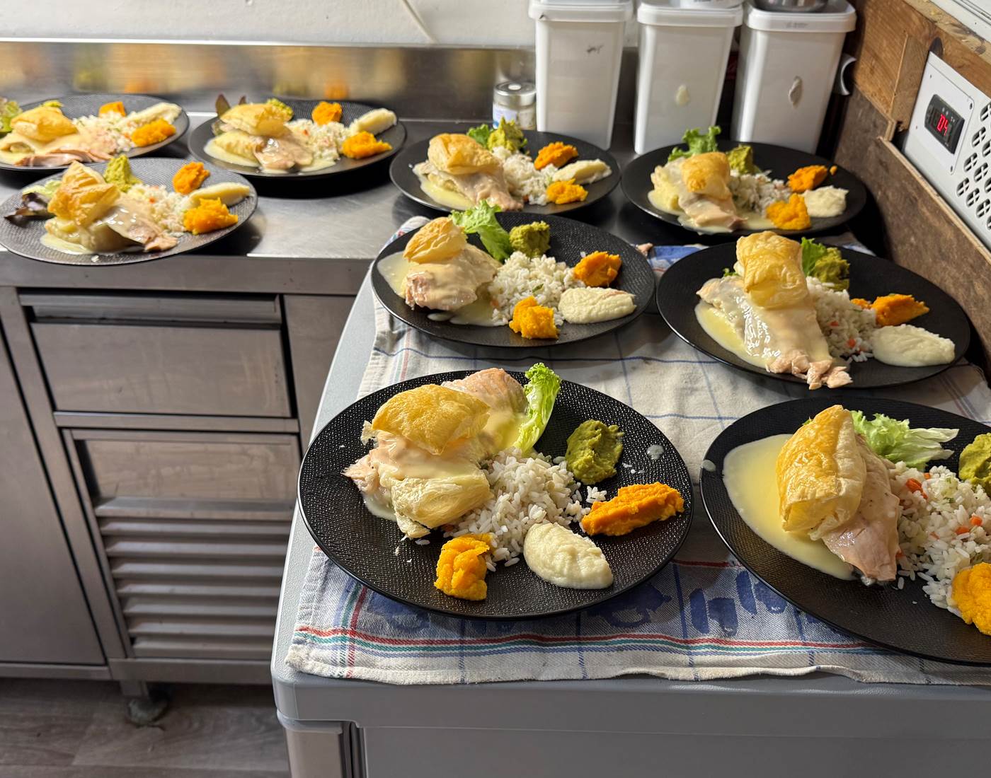 Repas de groupe à La P'tite Pause de la Manufacture