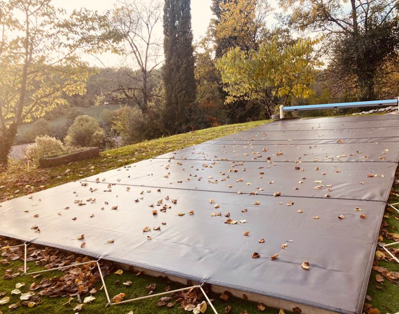 La piscine version automne