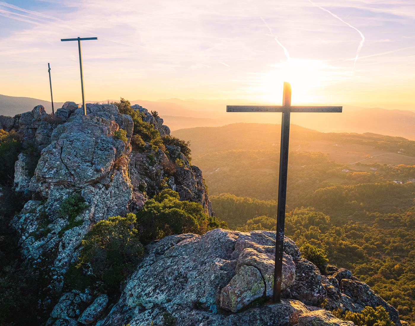 Les 3 croix - Rocher de Roquebrune
