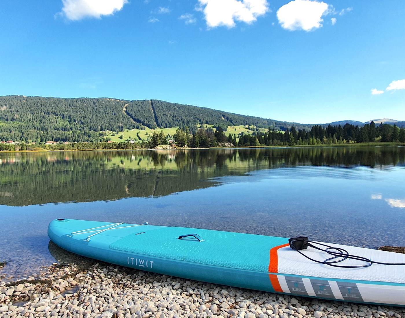 stand up paddle au lac des Rousses