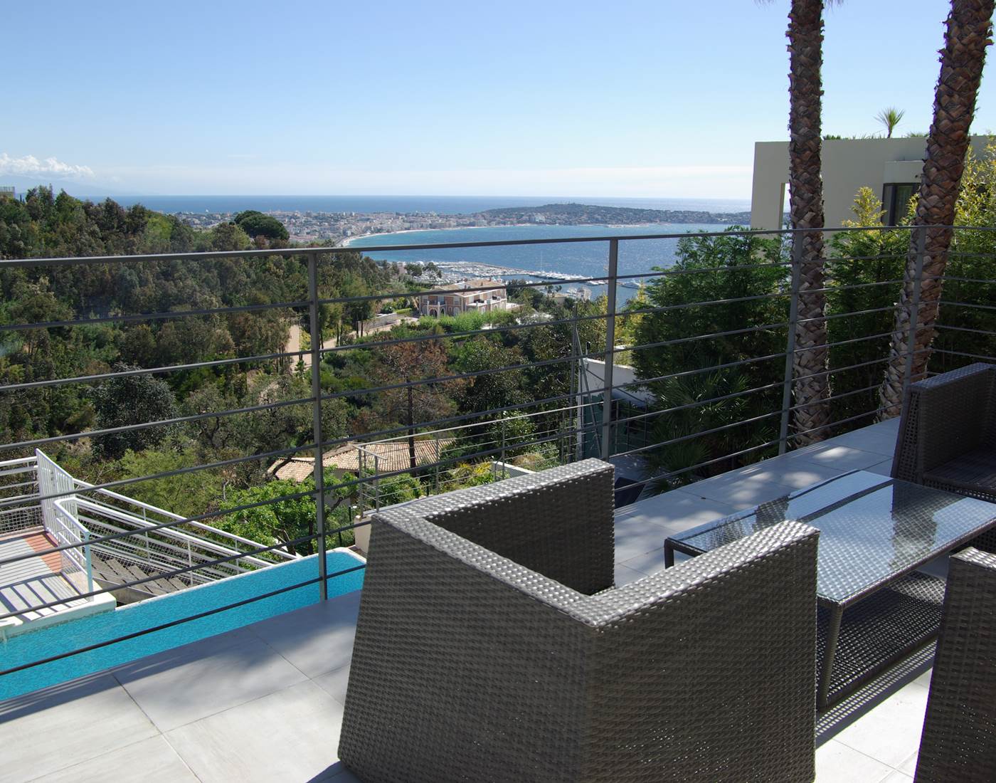 amazing sea vue villa terrace south france riviera