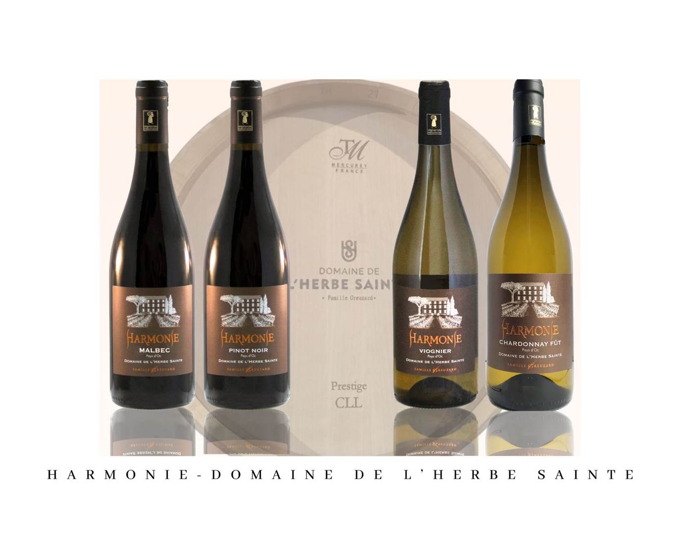 Harmonie - Domaine de l'Herbe Sainte IGP Pays d'Oc (élevé en Fût de Chêne Français)