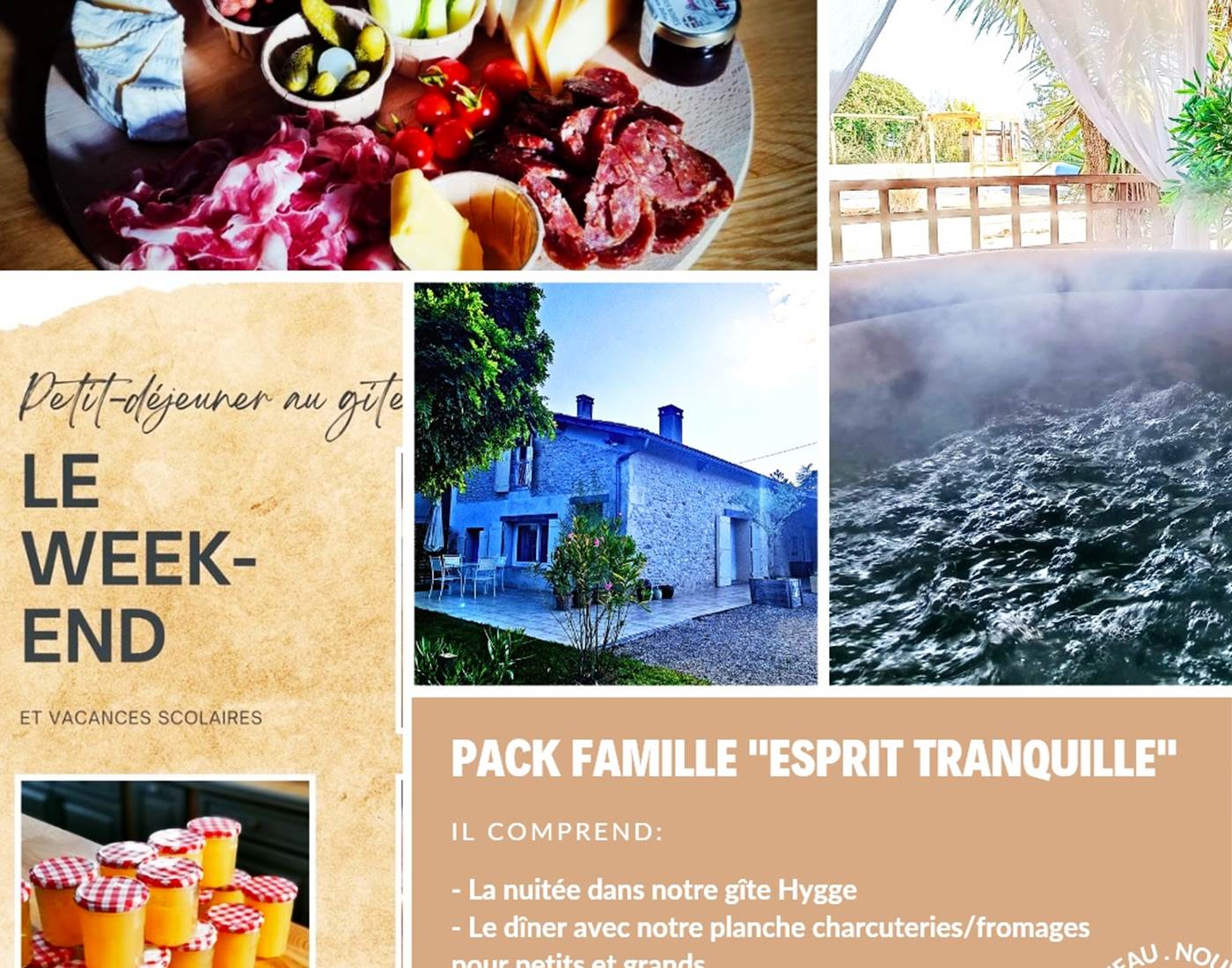 Gîtes, chambre d'hôtes et table d'hôtes gastronomique à Casteljaloux Lot et Garonne, piscine, jacuzzi et spa