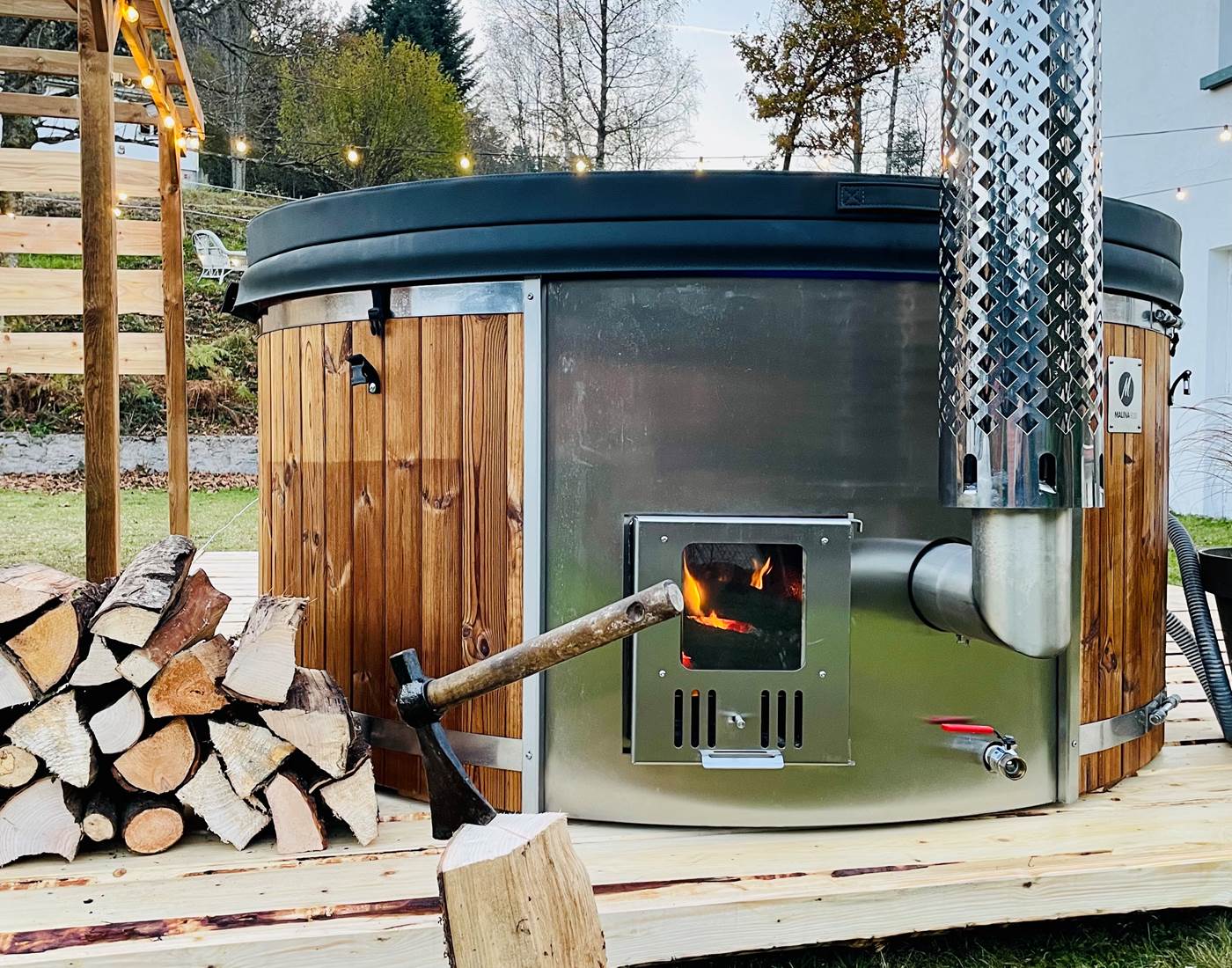 Bain nordique spa, 4 p Rockin 70's lodges