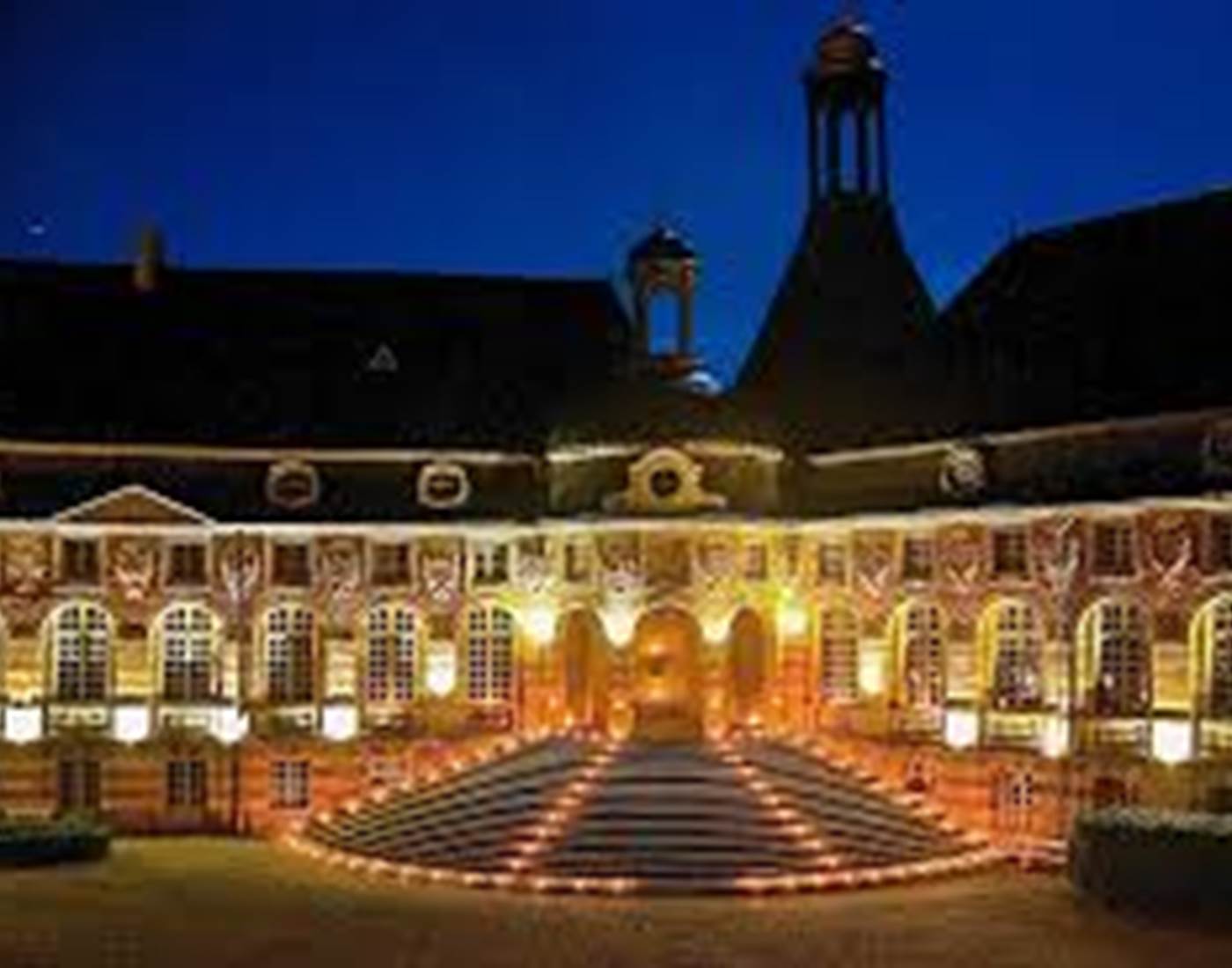 Le château de Saint-Fargeau (nocturne)