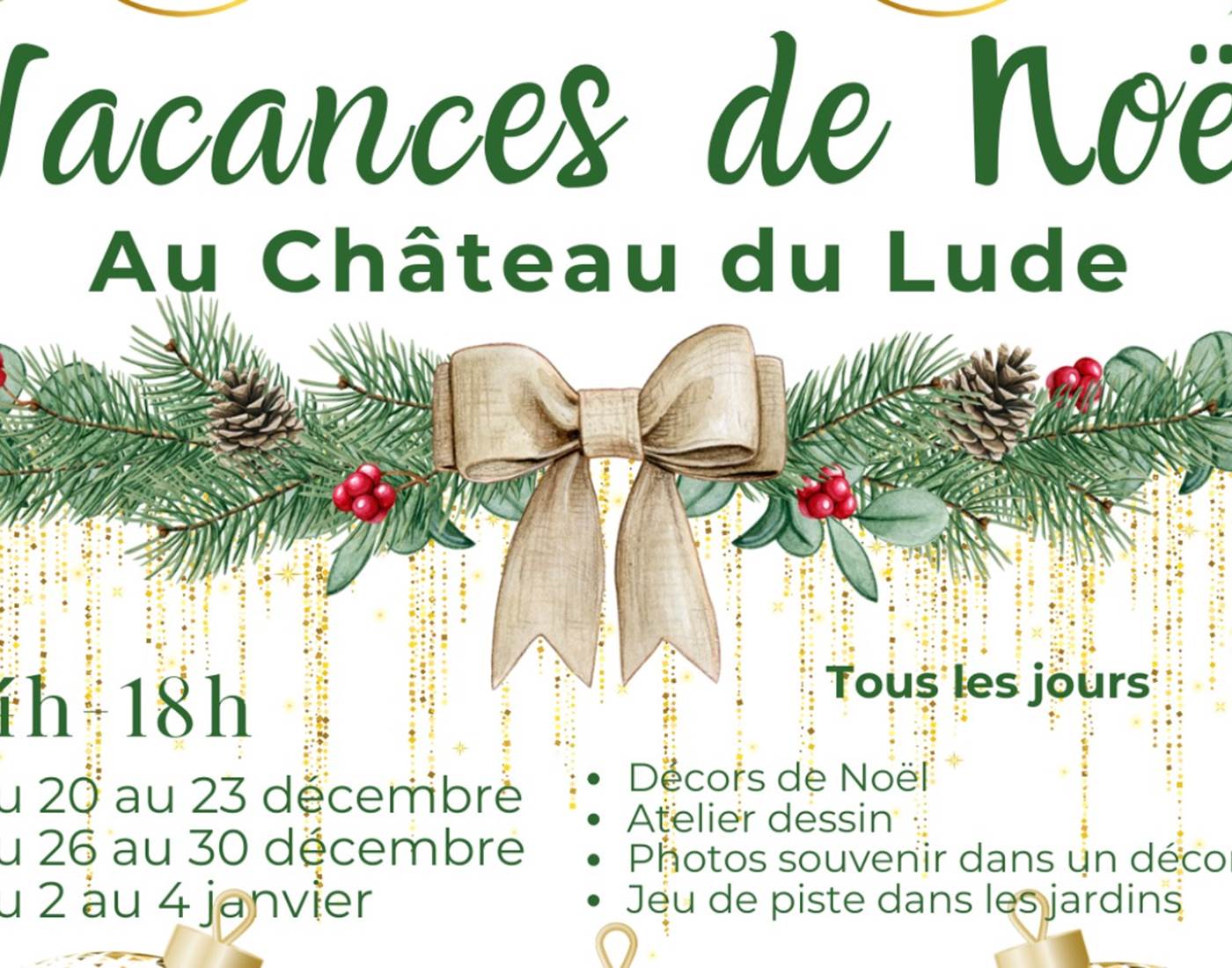 Château de Lude - Animations de Noël