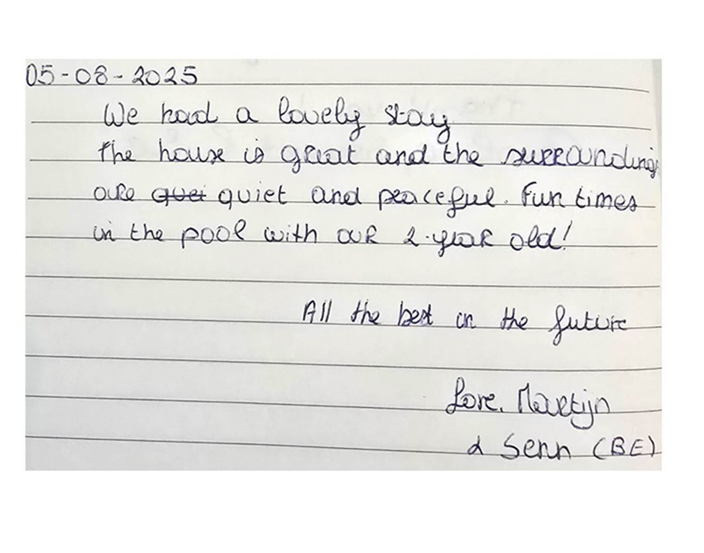 sur le Livre d'or 2508_Domaine des Cyclamens