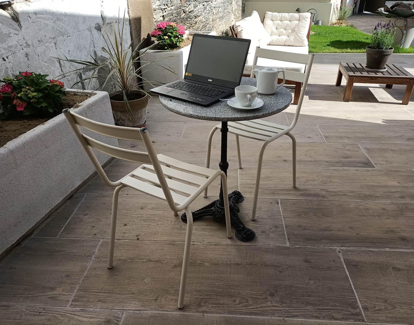 Villa Buffon Angers Terrasse