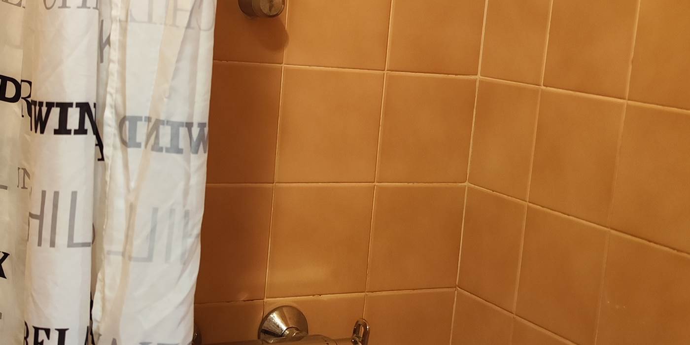 douche sur le palier