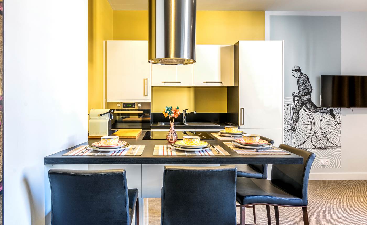 cuisine avec partie snack