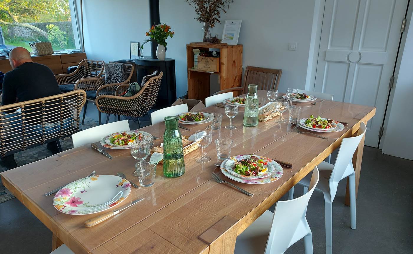 Le diner à la table d'hôtes