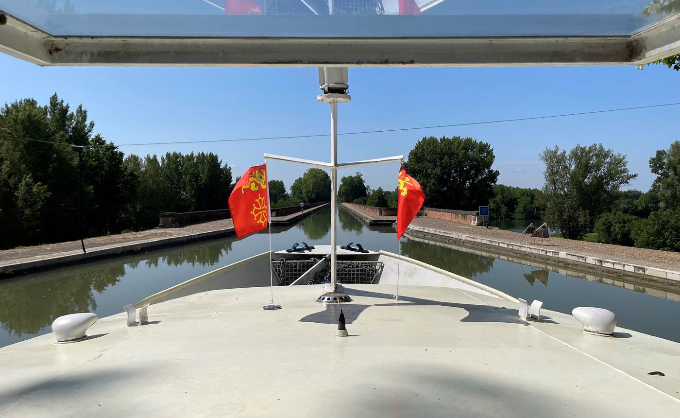 L'Olympe en approche du Pont Canal Cacor