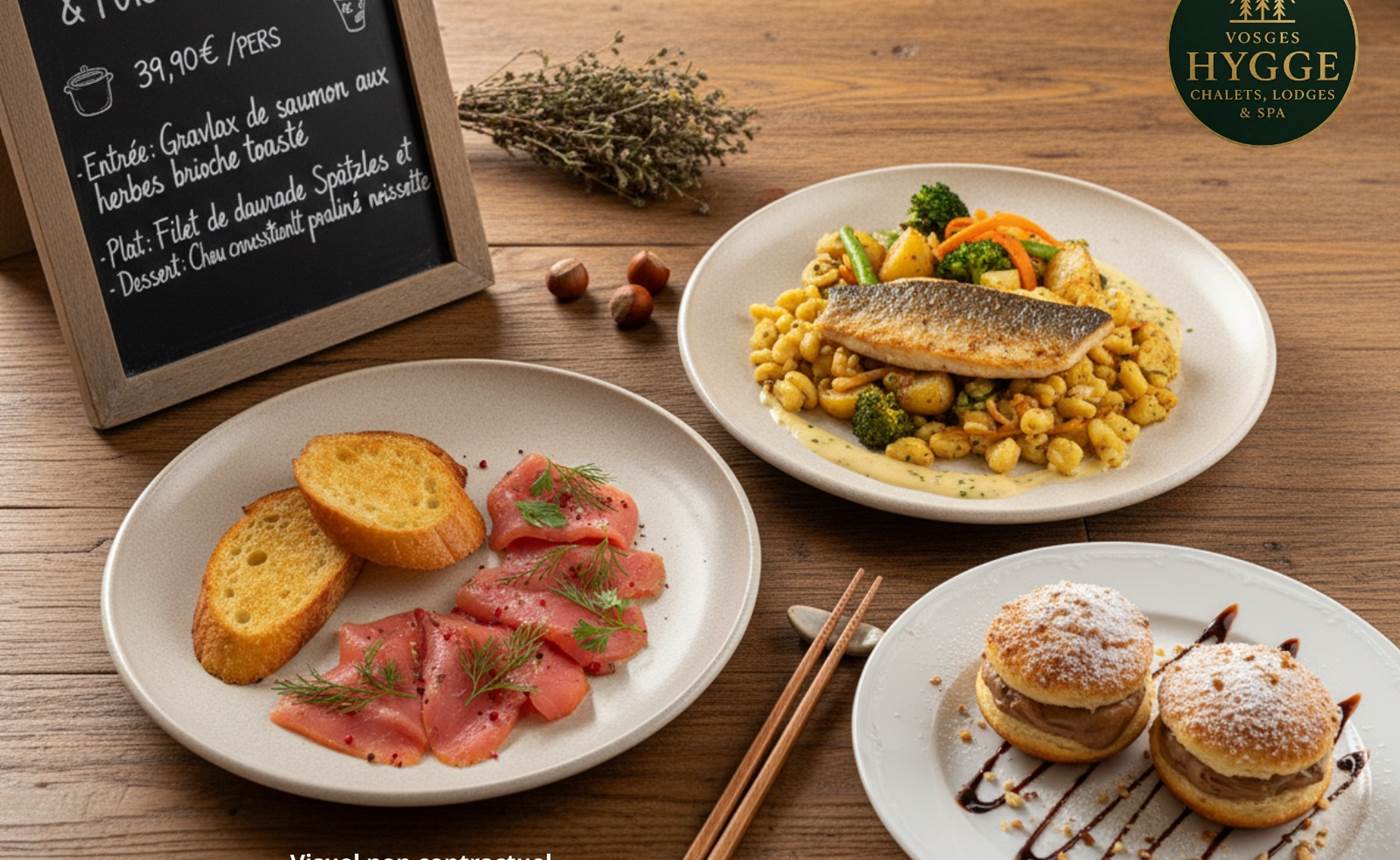 Menu Nature & Poisson du Hygge-Végétarien (Visuel non contractuel)